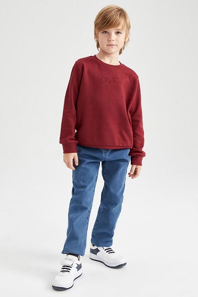 DeFacto Boy's Crew Neck Sweatshirt