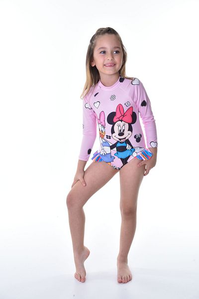 Rs Ramuni Girl's Long Sleeve Jumpsuit Swimsuit