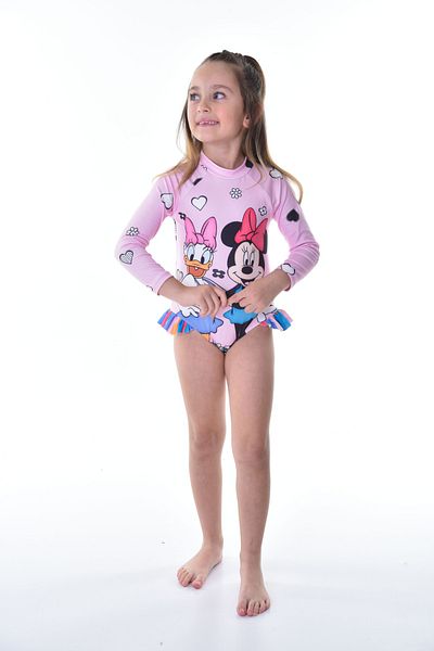 Rs Ramuni Girl's Long Sleeve Jumpsuit Swimsuit