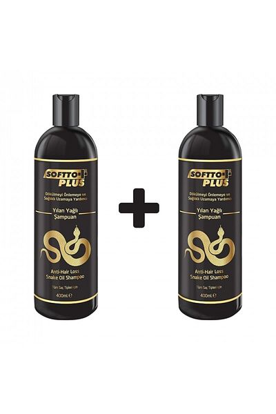 Softto Plus 2 Pack Anti-Spill Snake Oil Shampoo 400 Ml+400 ml