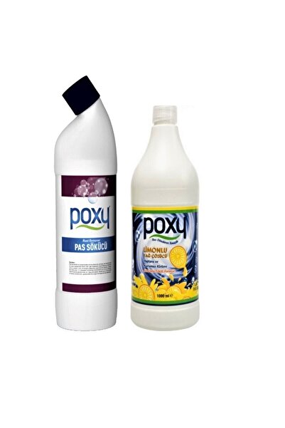 Poxy Limonlu Yağ Çözücü 1 Lt & Pas Sökücü 1 Lt