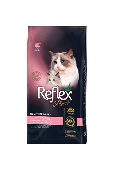 Reflex Plus Mother ??&?? Baby Kuzu Etli Anne ve Yavru Kedi Maması 3 kg
