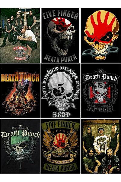 owl bag Trupe de muzică metal - Set de autocolante multiple Five Finger Death...