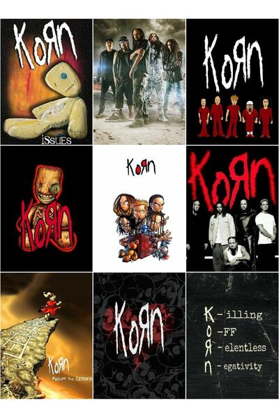 owl bag Trupe de muzică metal - Set de autocolante Korn multiplu