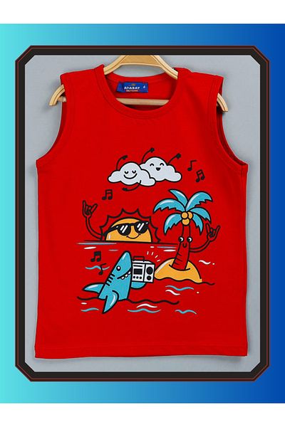 edoy Children's Cheerful, Fun and Colorful Cotton Tank Top