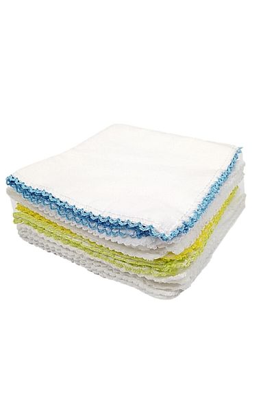 Ekebaby Șervețele bucale pentru bebeluși băieți din bumbac pieptănat 10 buc