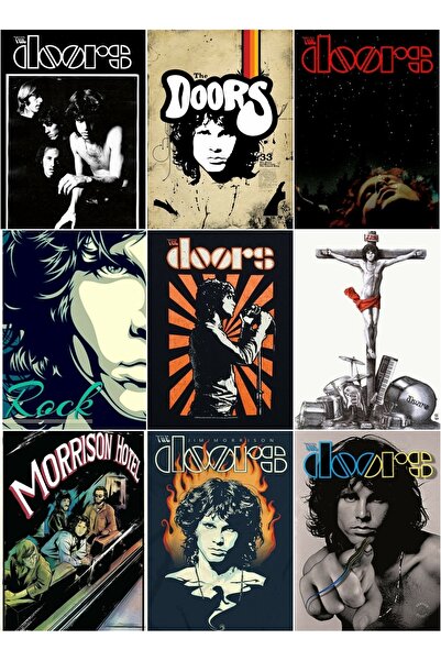 owl bag Metal muzički bendovi - set višestrukih naljepnica The Doors