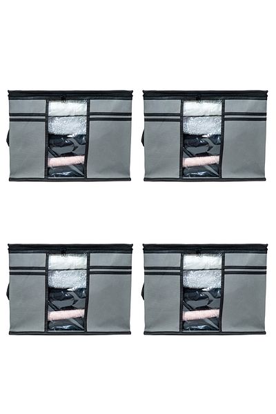 Ekici home textile 4 Pieces - Windowed Sweater Towel Bag 45 X 40 X 30 cm Ekicihome0002