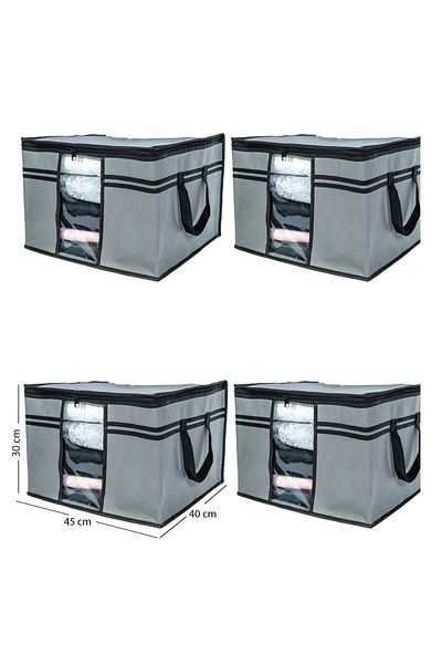 Ekici home textile 4 Pieces - Windowed Sweater Towel Bag 45 X 40 X 30 cm Ekicihome0002