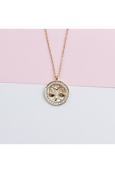 Glorria Gümüş Terazi Burcu Kolye