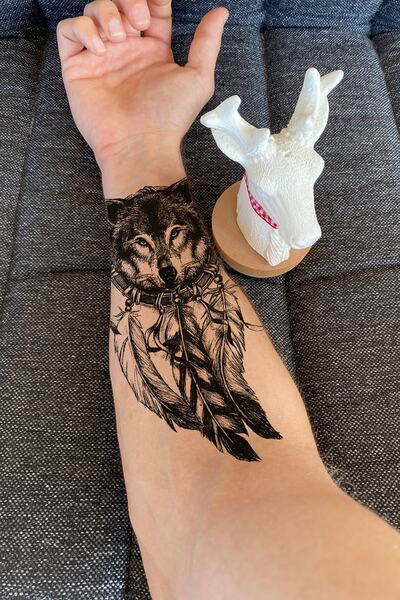 BiWini Kurt Geçici Dövme Tattoo