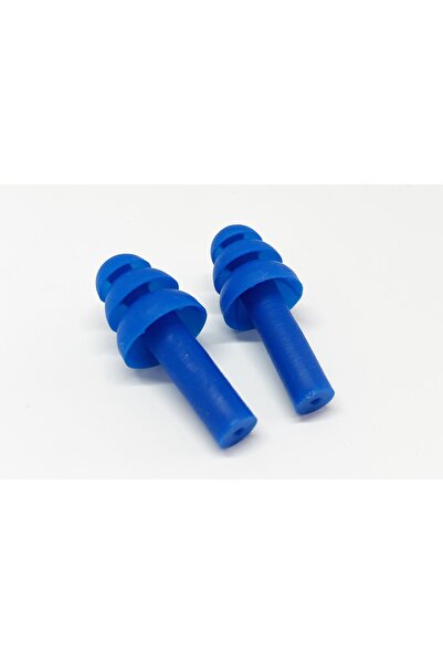 Armel Plastik ve Matbu Baskı Mavi Kulak Tıpası Ses Gürültü Yüzme Uyku Tıpa Su Geçirmez Tıkaç 10 ADET