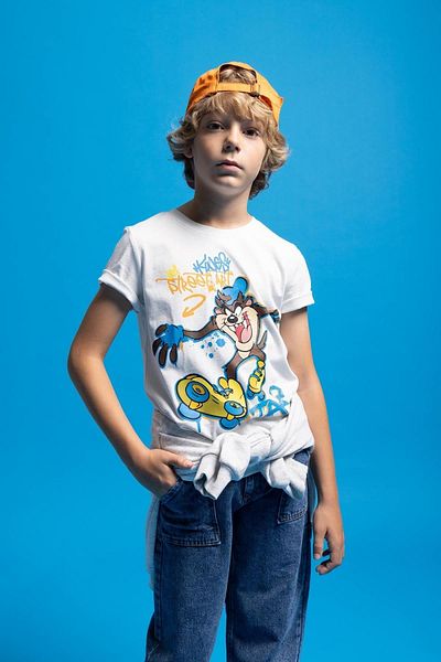 DeFacto Chlapecké tričko Looney Tunes Crew s krátkým rukávem A2428a823hs