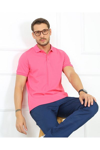 LACİVERTMEN Ανδρικό μπλουζάκι 2061 PREMIUM LYCRA PIKE POLO LECK REGULAR FIT