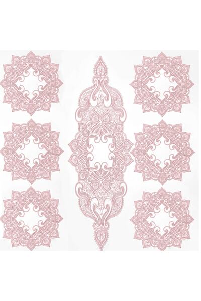 Çt Çeyizci Tekstil Set de farfurii americane de lux pentru 6 pers. 1 pastor 6 farfurii