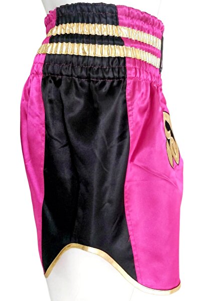 Genel Markalar Muay Thai Elite Şort (Fuşya-Siyah)