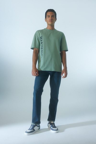 DeFacto Vikings Valhalla Comfort Fit Crew Neck Printed 100% Cotton T-Shirt