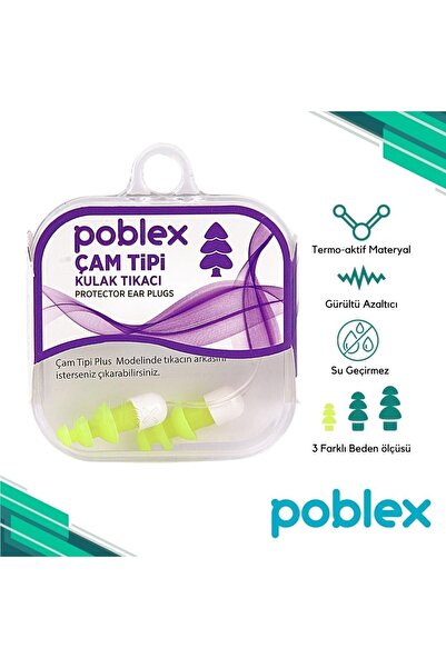 Poblex Çam Tipi Kulak Tıkacı - Small(küçük Boy)