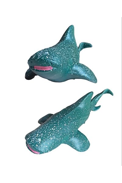 PopŞeker Toy Killer Shark Meat Figure Realistic Sea Creatures Green Shark Width: 28cm.