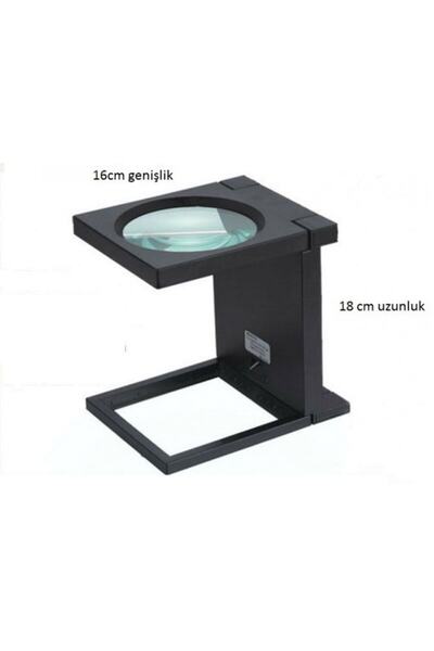 Slons Aksesuar Çok Fonksiyonlu Masa Üstü Işıklı Büyüteç Katlanabilir Özellikli Özel Kuyumcular Için