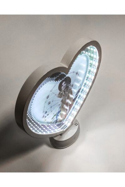 sarayhediye Sihirli Ayna - Kalp Sihirli Ayna - Fotoğraflı Ayna