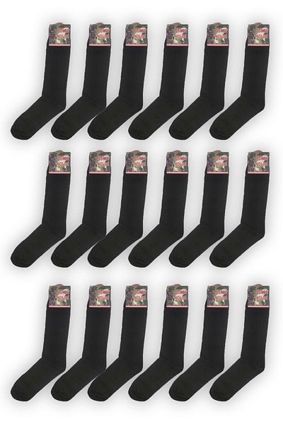 Asker Kolisi 18 Pack Black Military Socks - Airman Military Equipment - Long Socks