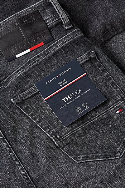 Tommy Hilfiger Normal Bel Slim Fit Jeans Erkek KOT PANTOLON MW0MW32086 1B3