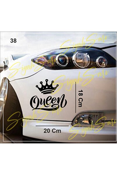 S&S HEDİYELİK EŞYA queen Kraliçe sultan Araba Araç Oto Ev Duvar Dekoratif Sti...