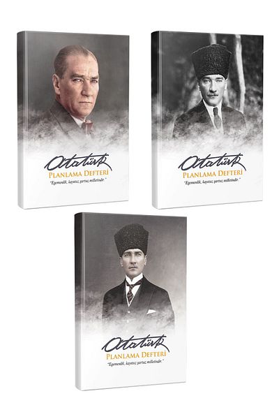 Halk Kitabevi Ataturk Planning Notebook - Set of 3 -2
