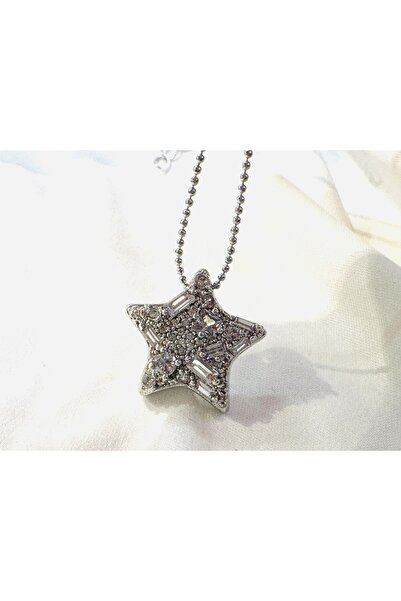 zeina Tek Yıldız Taşlı kolye ve kolye ucu