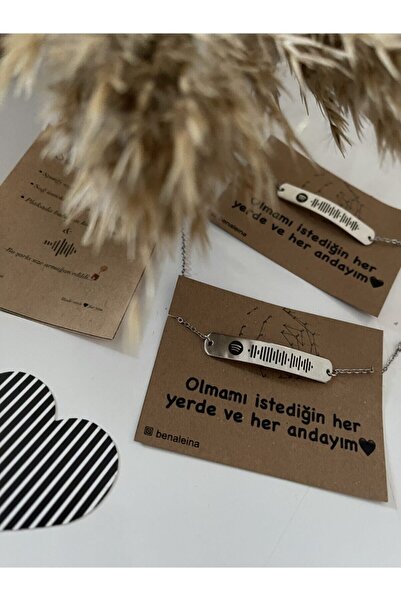 Ben Aleina Spotify Çift Bilekliği Sevgili Bilekliği Dostluk Bilekliği Sevgililer Günü