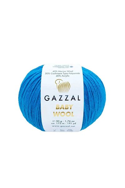 Gazzal Mlvx Gazzal Baby Wool Πλεκτό Χέρι Σχοινί Princess Blue 830 Blsm