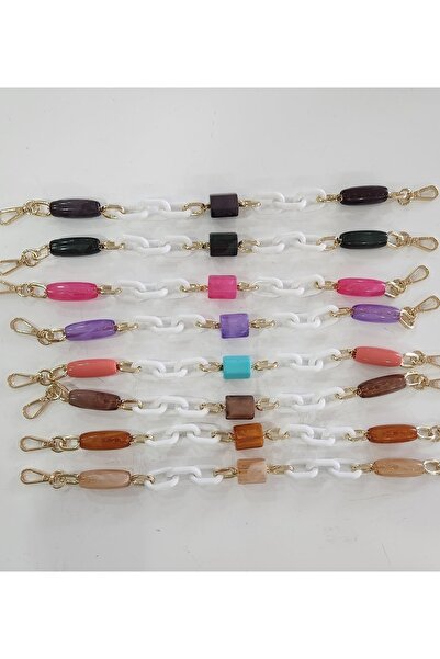 fundahobi خرز أكريليك-سلسلة بلاستيكية-فوشيا