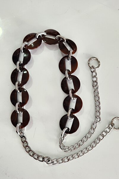 fundahobi Acrylic-Chained Bag Strap-Brown