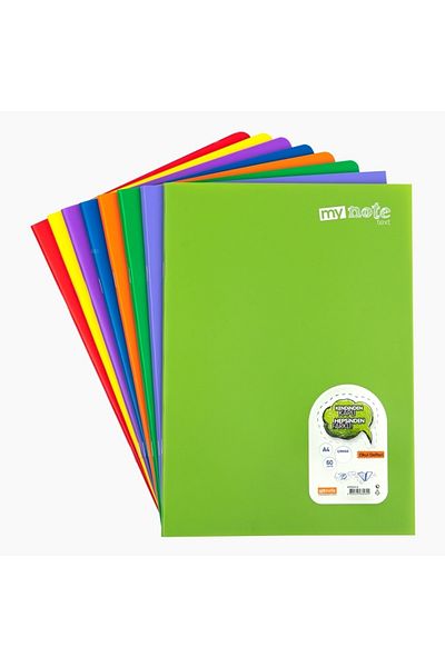 Mynote مجموعة دفتر ملاحظات مكونة من 60 ورقة مكونة من 3 مربعات + مجموعة مدرسية مكونة من خطين وراديو