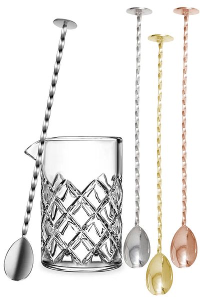 Binbirreyon Twisted Cocktail Spoon Stainless Steel 27cm 3 Colors RA309