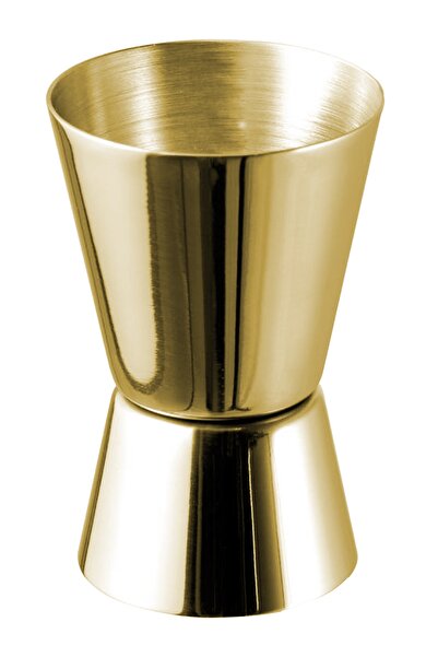 Binbirreyon Kokteyl Ölçü Kabı Çift Taraflı 2/4cl Paslanmaz Çelik Altın Renk R...