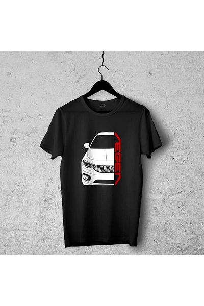Pisa Art Μπλουζάκι Fiat Egea Designed 1, Unisex Premium που δεν ξεφλουδίζει, αυτοκίνητο