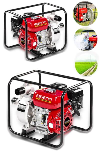 Eisenn Germany V-POWER JET 20 Turbo Benzinli Su Motoru Motopomp 2 Parmak Yakı...