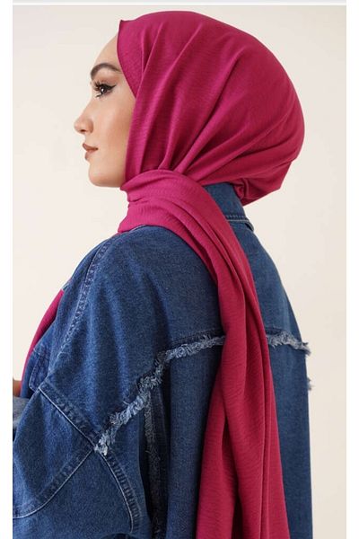 Trablus Hijab Women's Cotton Jazz Shawl Pink