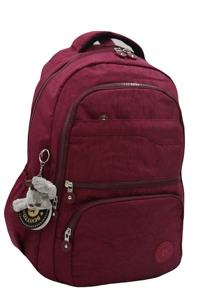 Bevitton Water Resistant Unisex Modern Backpack 2400 Claret Red