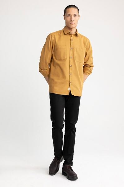 DeFacto Regular Fit Uzun Kollu %100 Pamuk Gömlek W7830az23sp