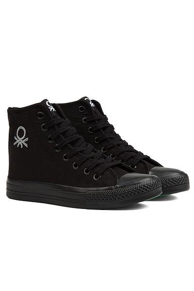 Benetton ®| BN-90628- Black Black - Women's Sports Shoes