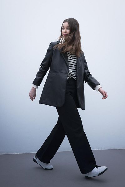 DeFacto Wide Leg Wide Leg Gabardine 100% Cotton Trousers