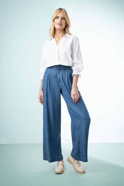 DeFacto Παραδοσιακό πουκάμισο Loose Fit Loose γιακά μακρυμάνικο 100% βαμβακερό