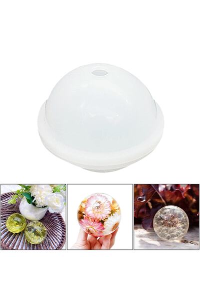 Getshop Alışveriş Pazarı Epoksi Silikon Küre Kalıbı 8cm