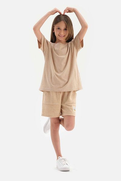 Dagi Braune, naturfarbene Unisex-Handtuch-Shorts aus Baumwolle aus lokalem Saatgut