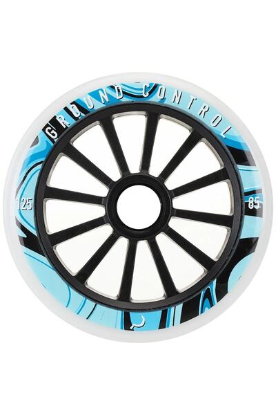 Ground Control عجلة تزلج حضرية مكونة من 3 قطع باللون الأبيض 125 مم/85 أمبير