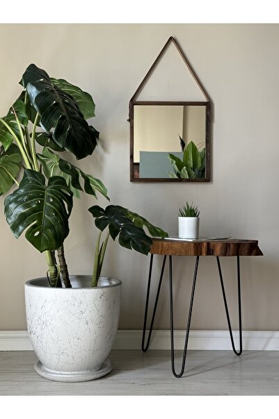 odka 40litre Klasik Saksı Tabaklı 40cmx40cm Beyaz Gümüş Mermer Desenli 35 Lit...