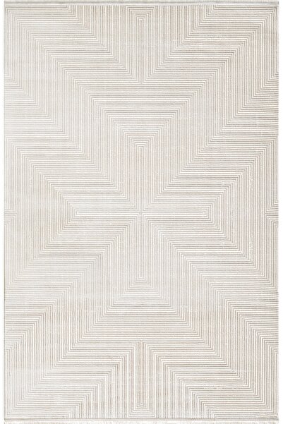 Pierre Cardin PİERRE CARDİN HALI MARCELL JC00D VİSKON VE NATURAL İLE ÜRETİLEN MODERN ÇİZGİLİ YÜKSEK KALİTELİ HALI